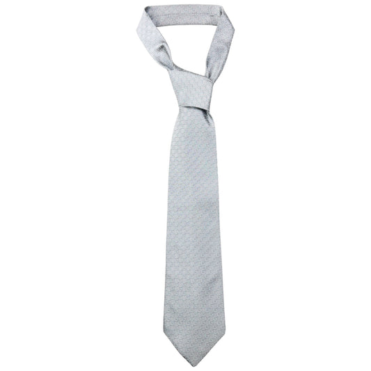 Vintage 2000s Gucci Monogram Silk Tie | O/S, Grey