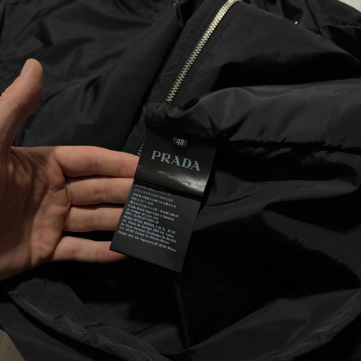 Prada Windbreaker Nylon Jacket | Medium, Black