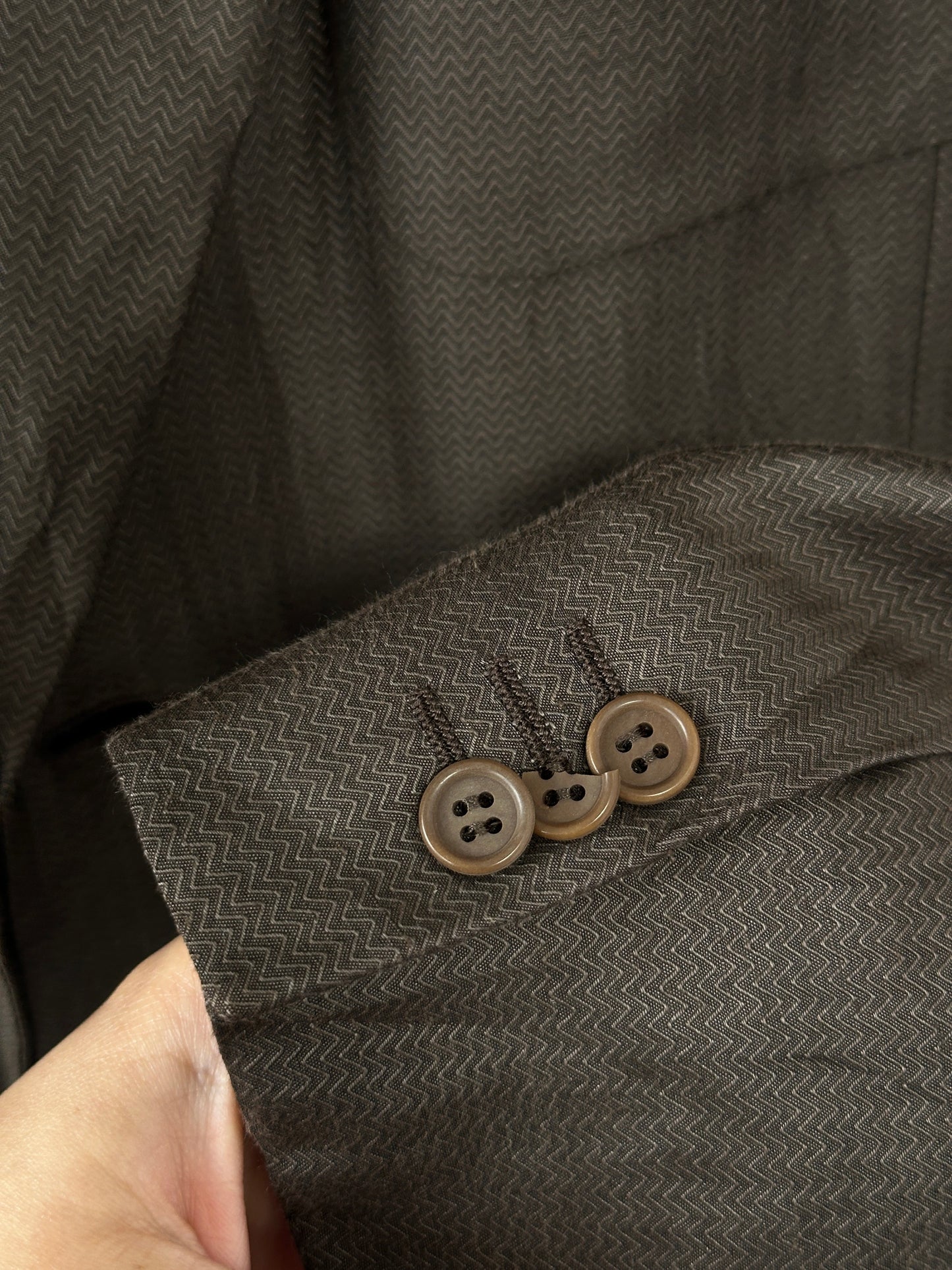 Giorgio Armani Black Label Silk Linen Blazer - 42R/XL