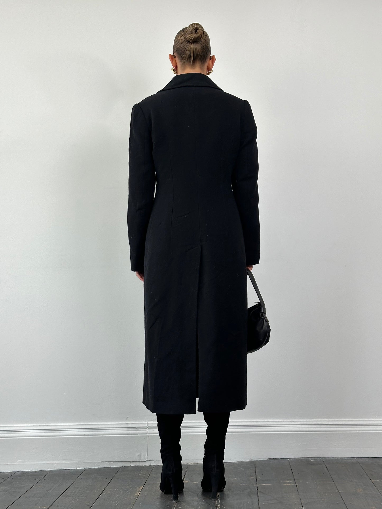 Dolce & Gabbana Wool Floor Length Double Breasted Coat - M/L