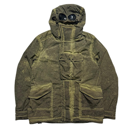 CP Company Re-Colour Goggle Jacket | Large, Olive