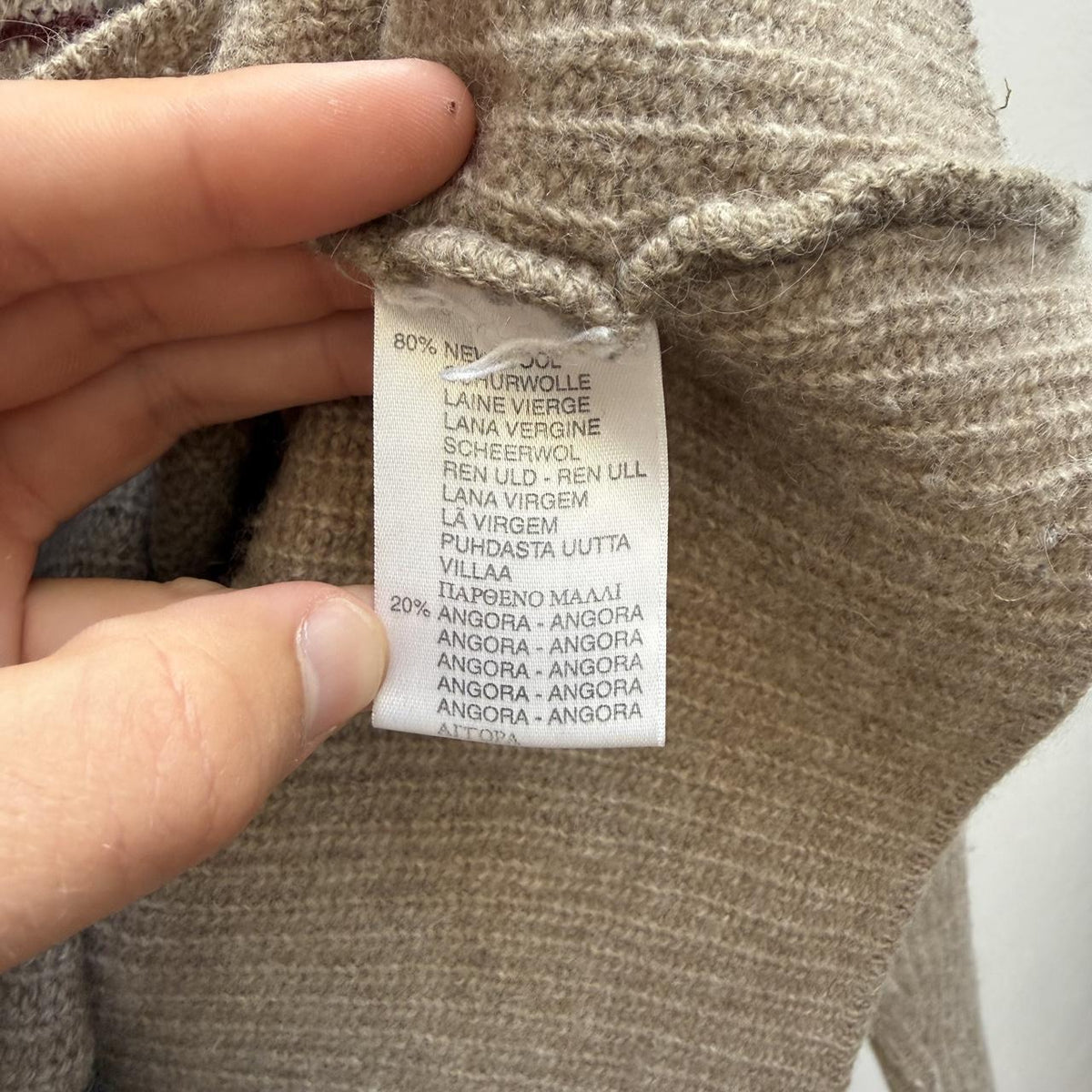 Burberry Vintage Nova Check Knit Jumper Beige (M) | Medium, Beige