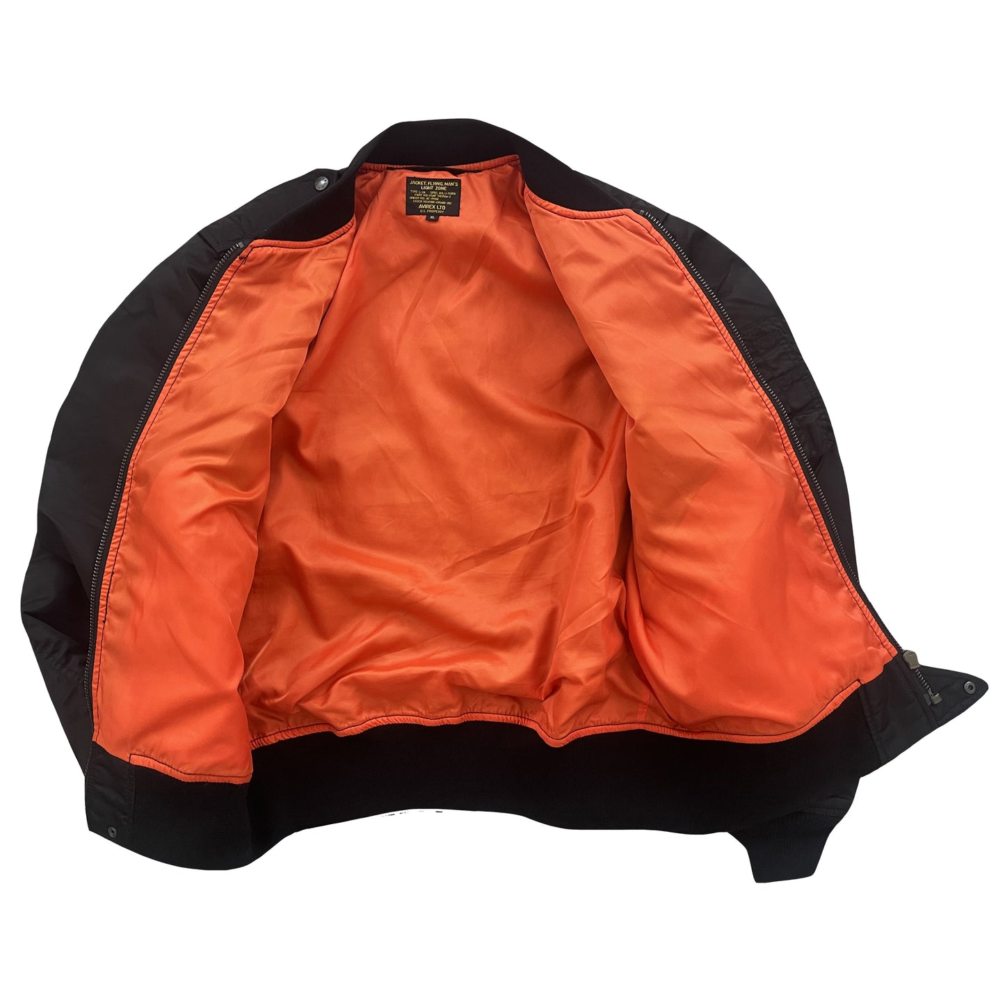 Avirex USA MA1 Bomber Jacket - XL | XL, Black