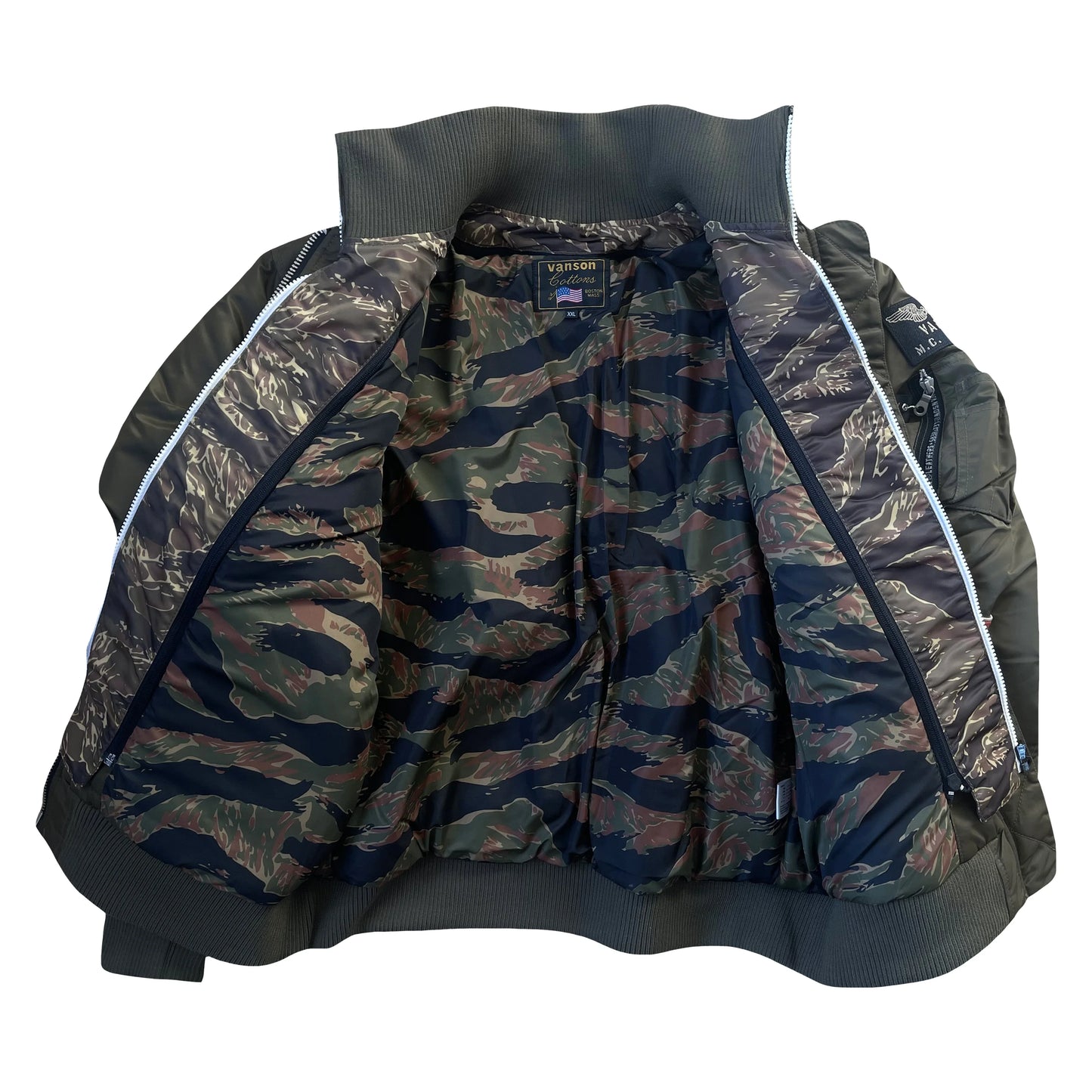 Vanson Leathers MA1 Bomber Jacket - XXL