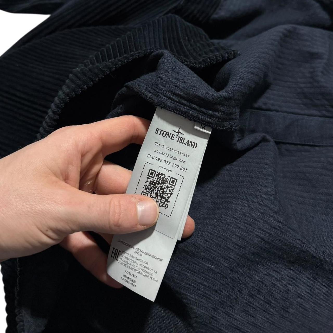 Stone Island Navy Heavy Corduory Shirt | Medium, Navy