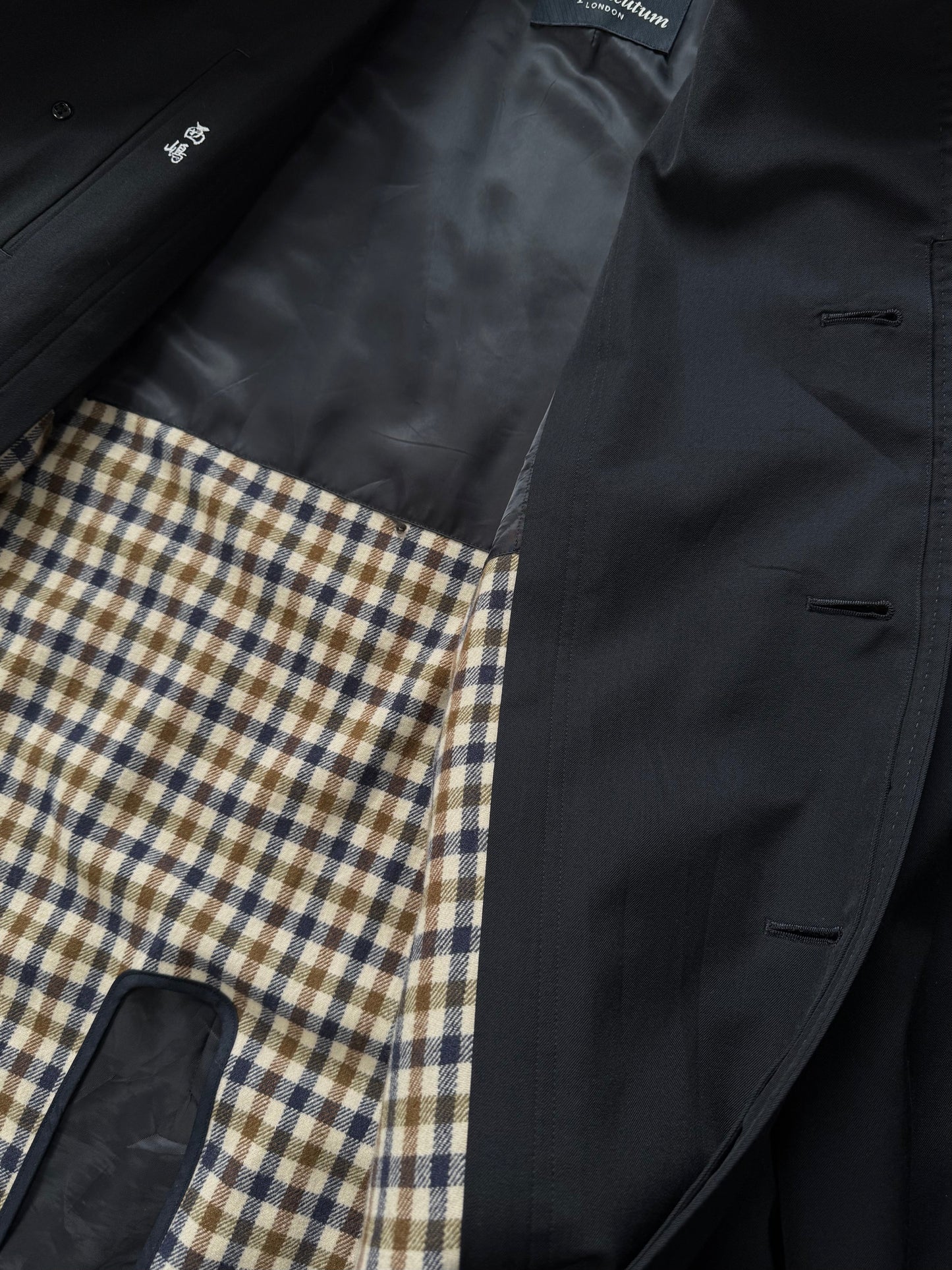 Aquascutum 1990s Cotton Trench Coat - L