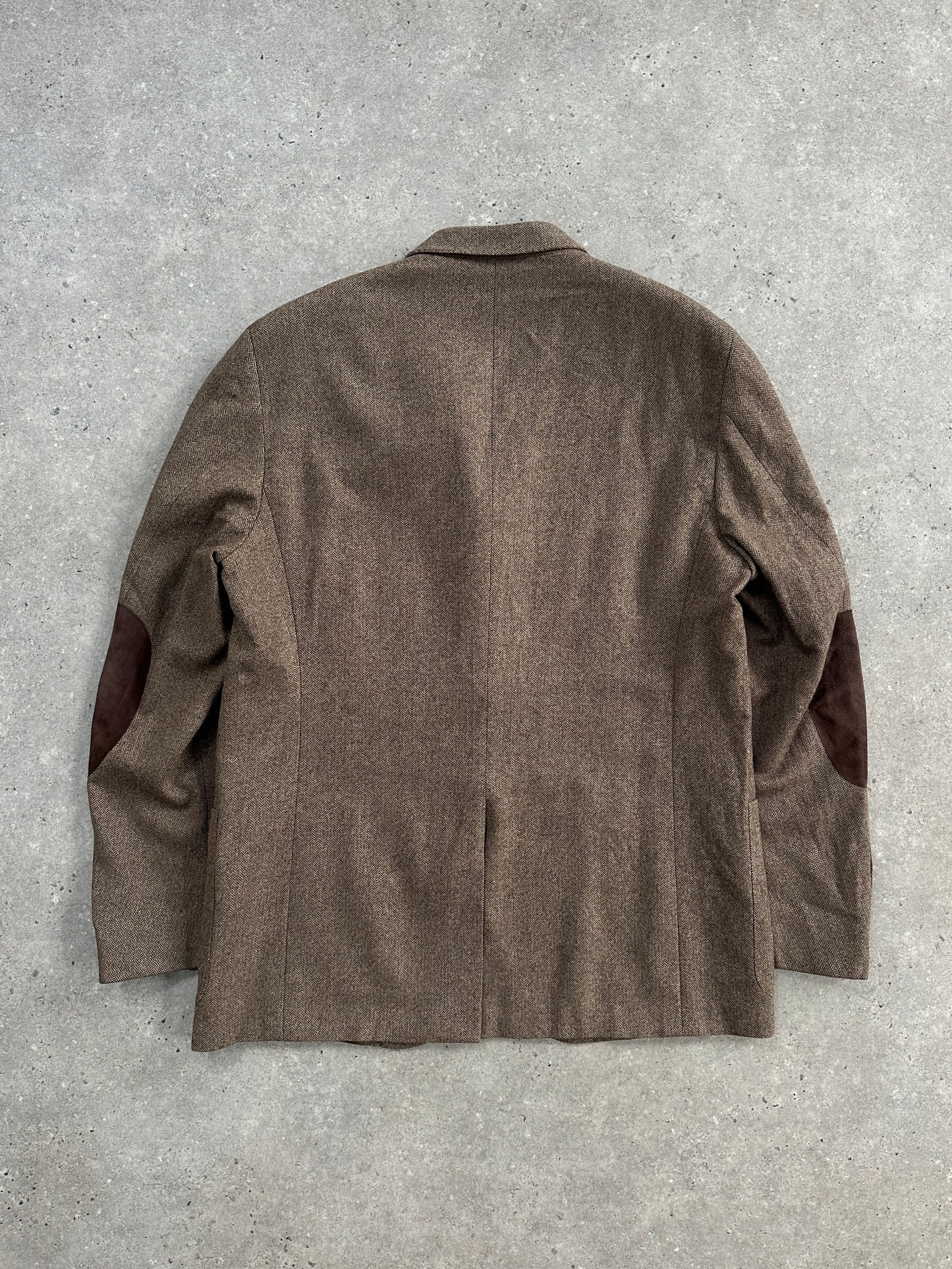 Ralph Lauren Polo 2010s Pure Wool Herringbone Blazer - 44R/XL