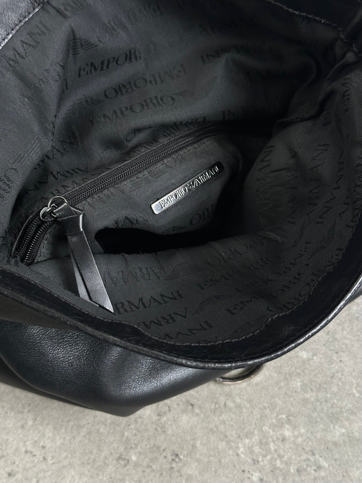 Emporio Armani 1990s Leather Shoulder Bag