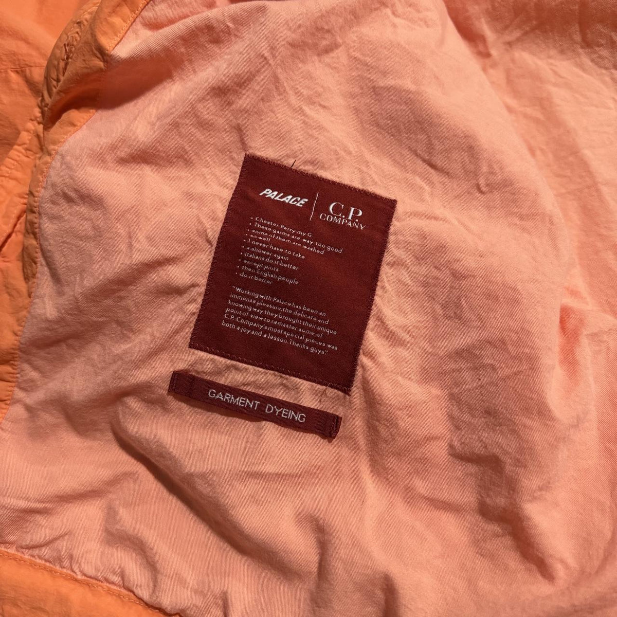 CP Company Palace La Mille Jacket | XXL, Orange