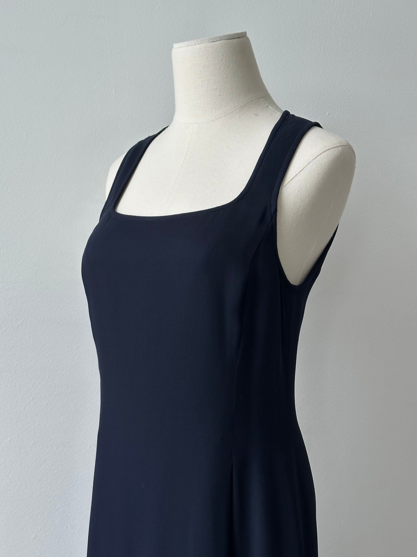 Mani 1990s Square Neck Floor Length Dress - M