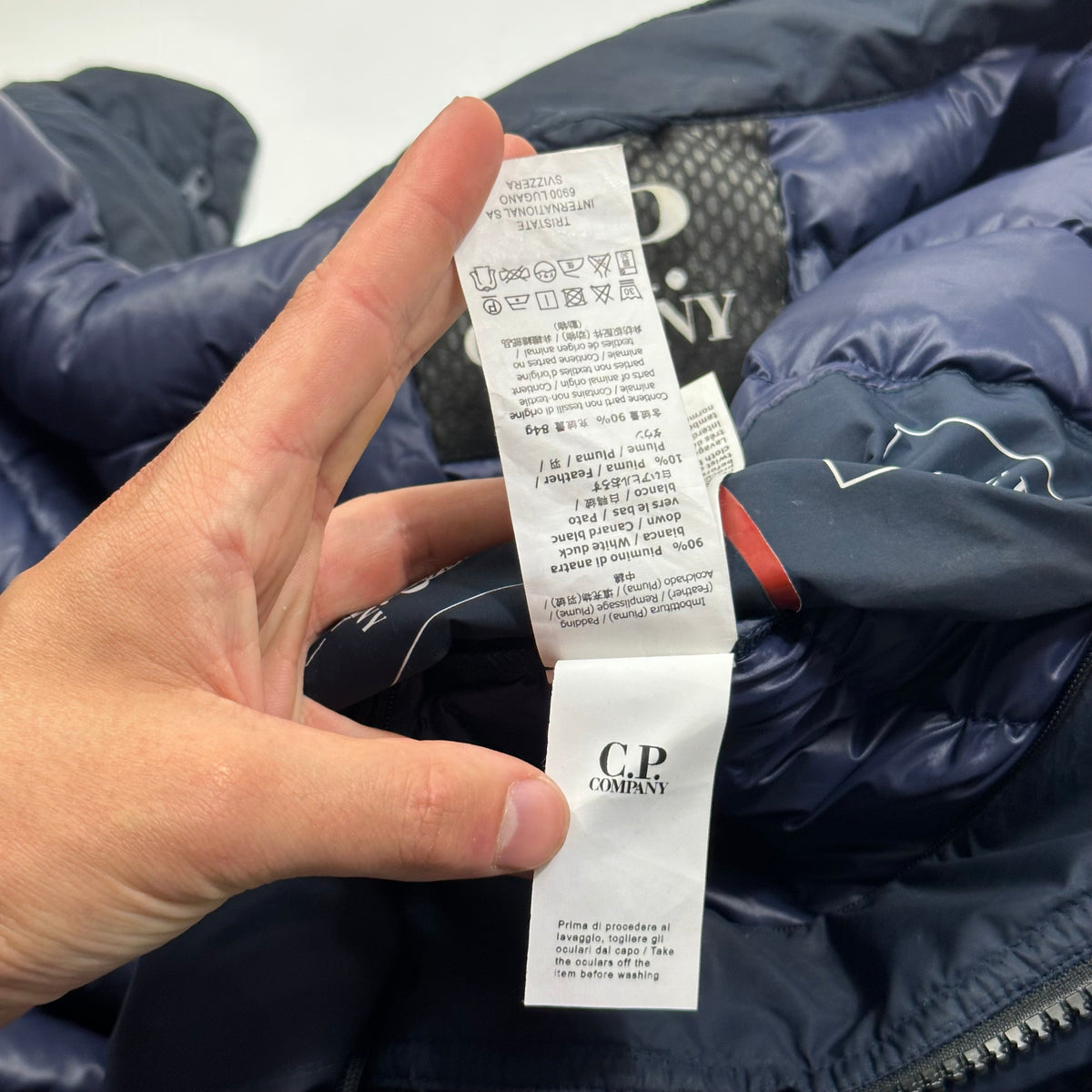 CP Company Micro-M Waterproof Down Jacket - IT54 (XL) | XL, Multicoloured