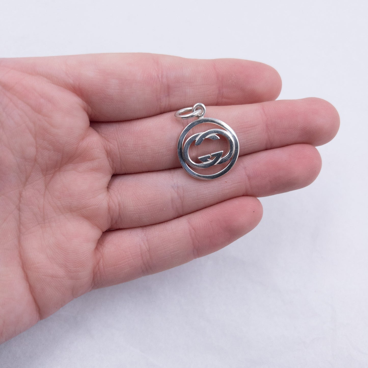 Vintage Gucci Logo Pendent Necklace Charm