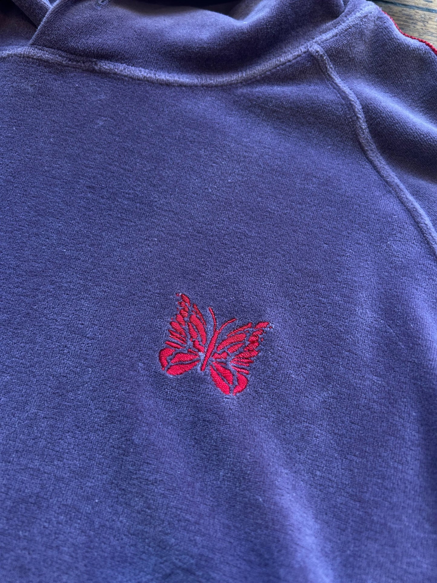 Needles Velour Hoodie M | Default Title, Purple