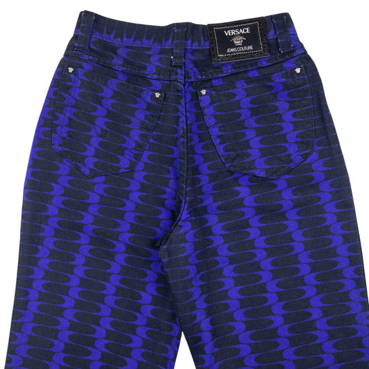Vintage Versace Jeans Couture Pattern Trousers Size W25