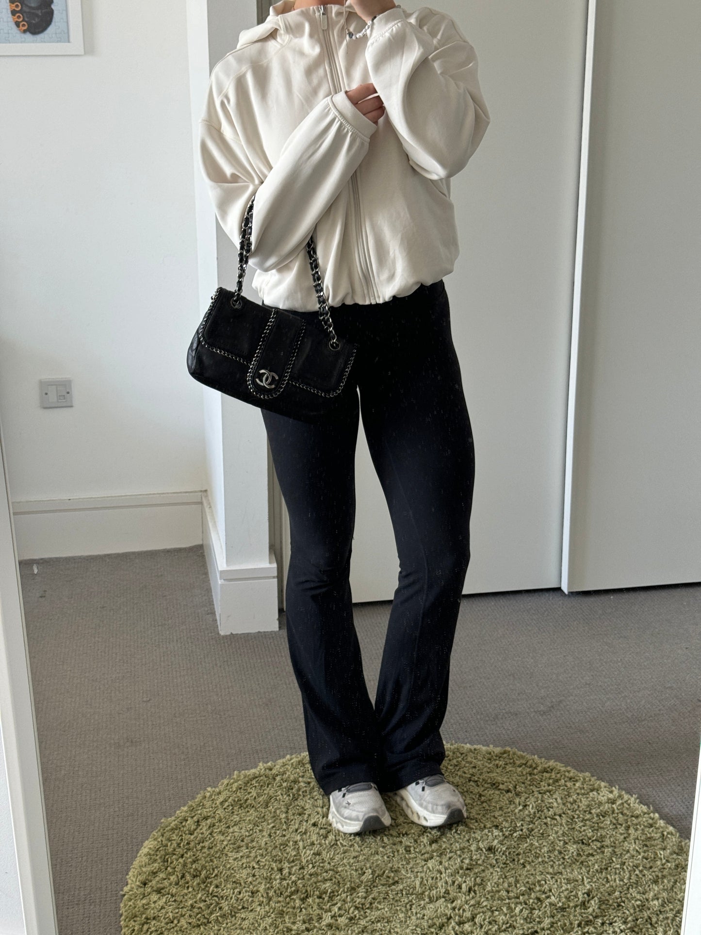 Chanel Lambskin Leather Medium Madison Flap Bag (2006-2008) | O/S, Black