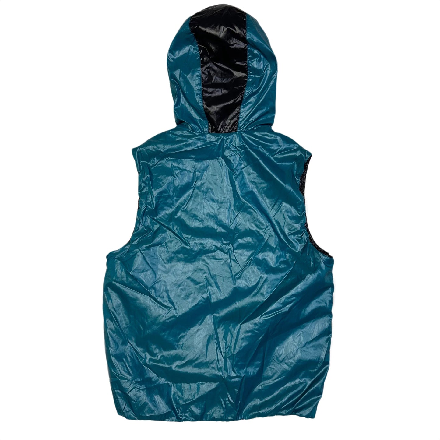 Duvetica Hooded Puffer Gilet In Blue (S) | Small, Blue