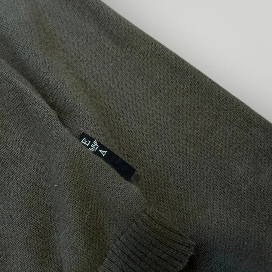 Armani 2000's Knitted Hoodie XL