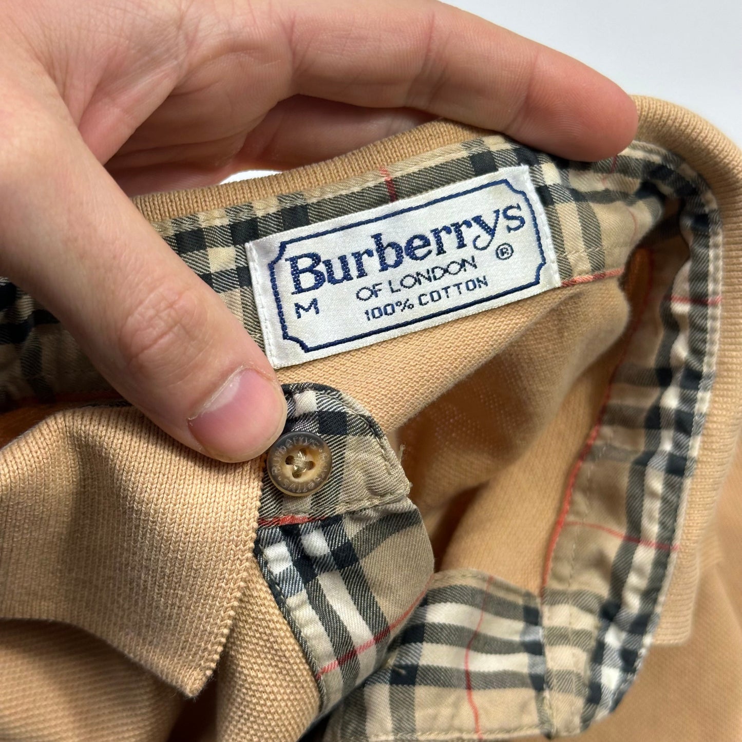 Burberrys 90’s Nova Check Prorsum Polo Shirt - M