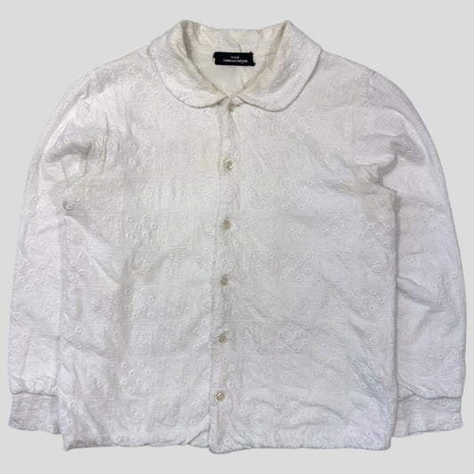 Comme Des Garçons Tricot Reversible Broderie Floral Shirt - S