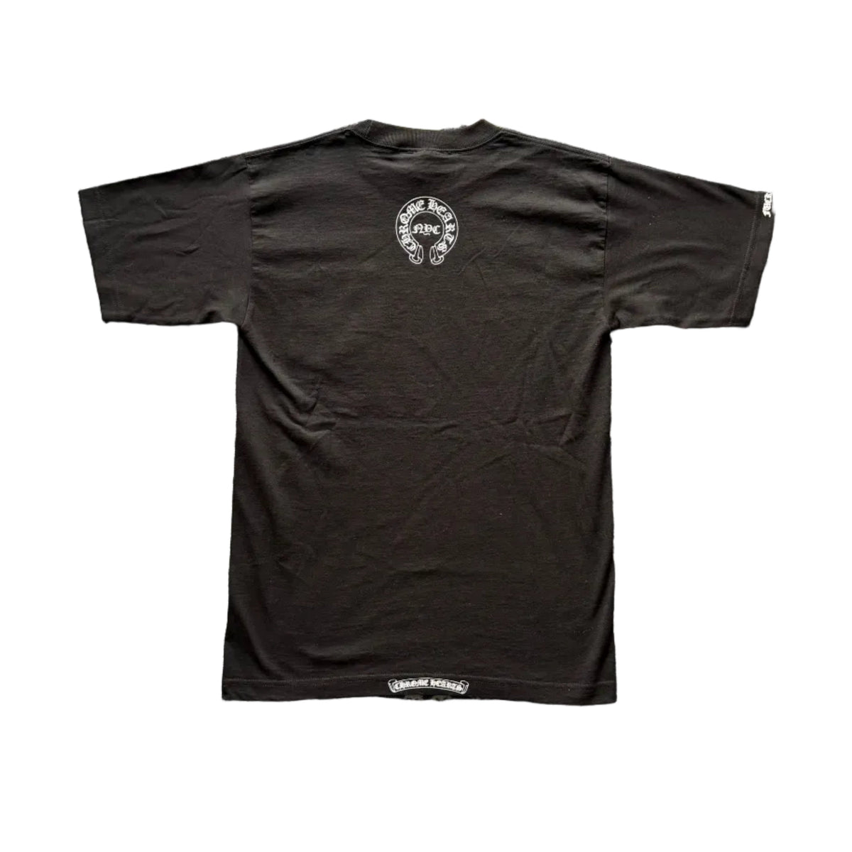 Chrome Hearts Fleur NYC Horseshoe Logo Vintage T-Shirt | Medium, Black