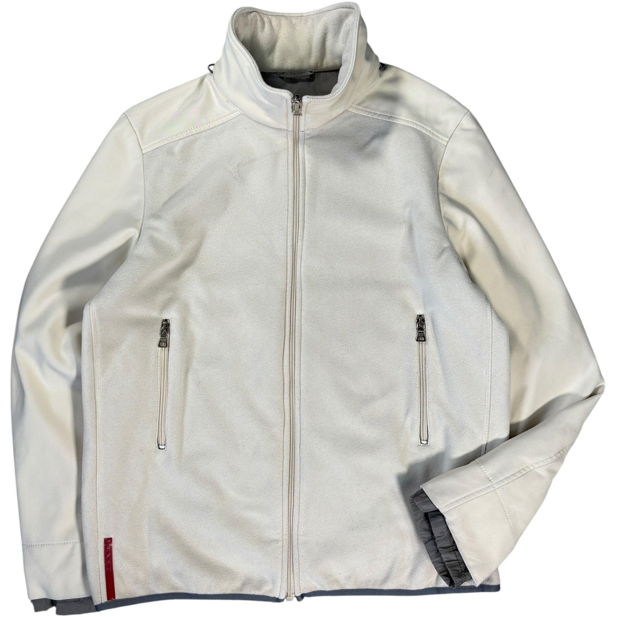 Prada Sport 00’s Two Tone Fleece Jacket L | Large, Red
