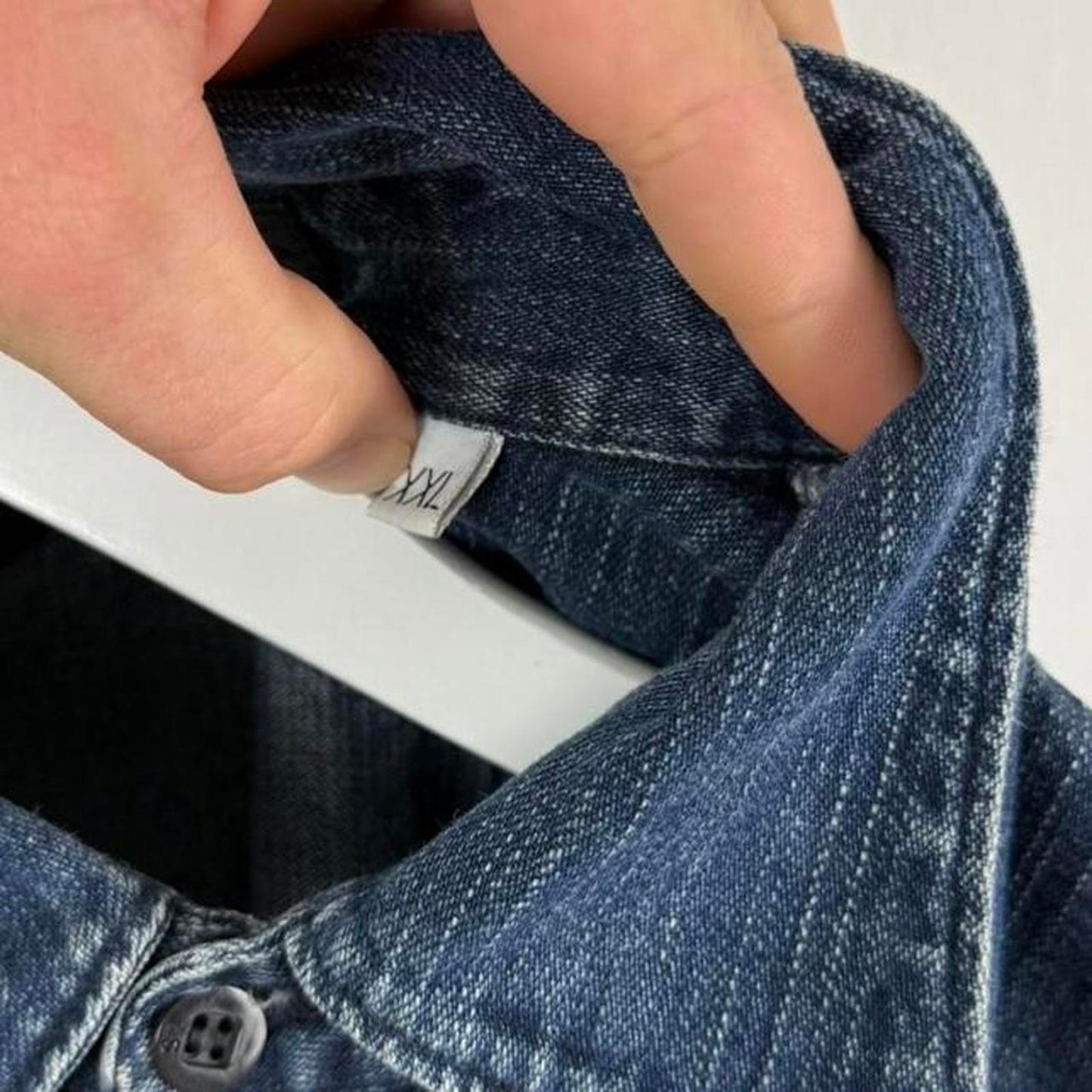 Stone Island Denim Shirt Indigo (XL) | Extra Large, Indigo