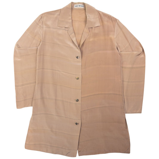 Vintage Issey Miyake Striped Long Sleeve Button Up Shirt Womens Size L