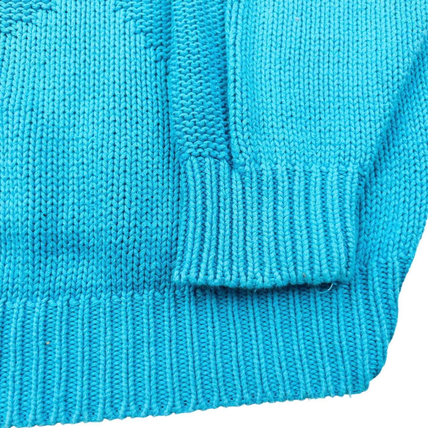 Vintage 90s YSL Yves Saint Laurent Knit Jumper Size M | Medium, Blue