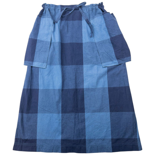 Vintage 90s Hai Sporting Gear By Issey Miyake Checkered Skirt | O/S, Blue
