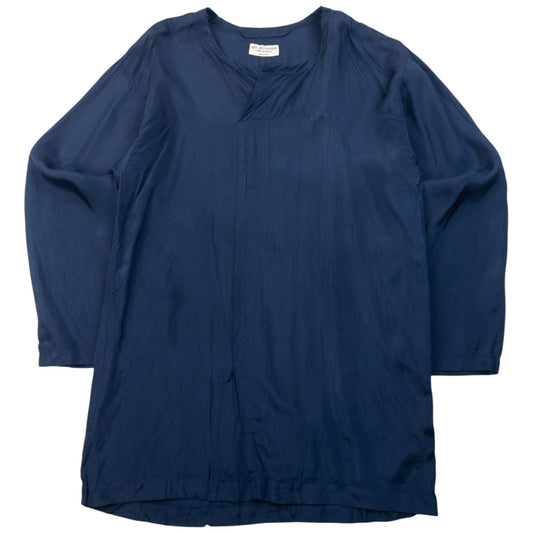 Vintage 90s Comme Des Garçons Robe De Chambre Blouse Womens Size L | Large, Navy
