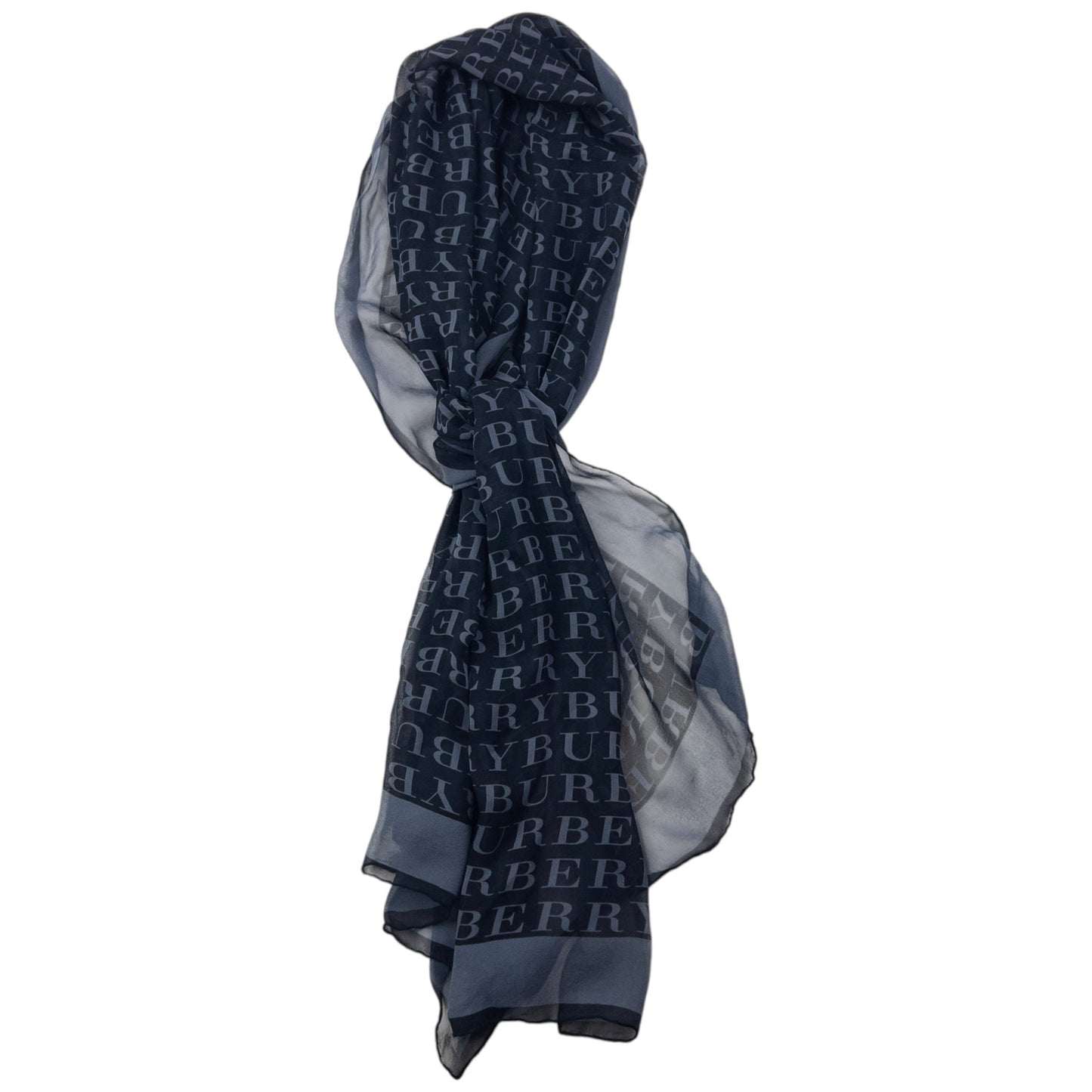 Vintage 2000s Burberry Monogram Silk Scarf