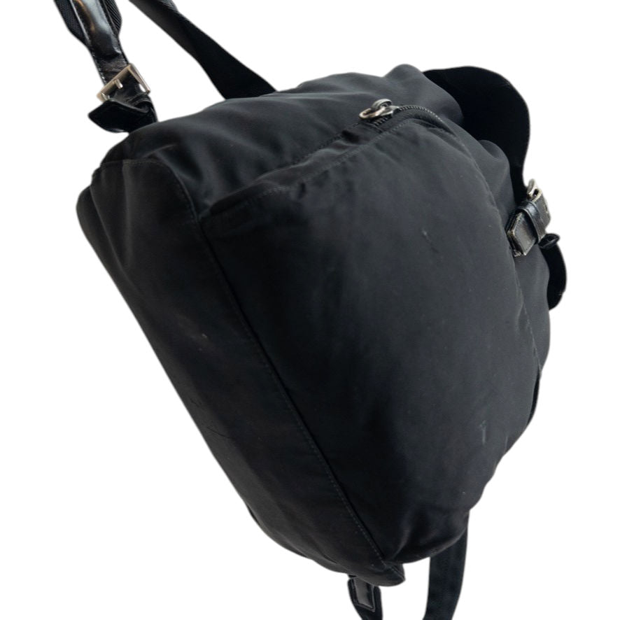 Vintage 2000s Prada Bucket Backpack | O/S, Black