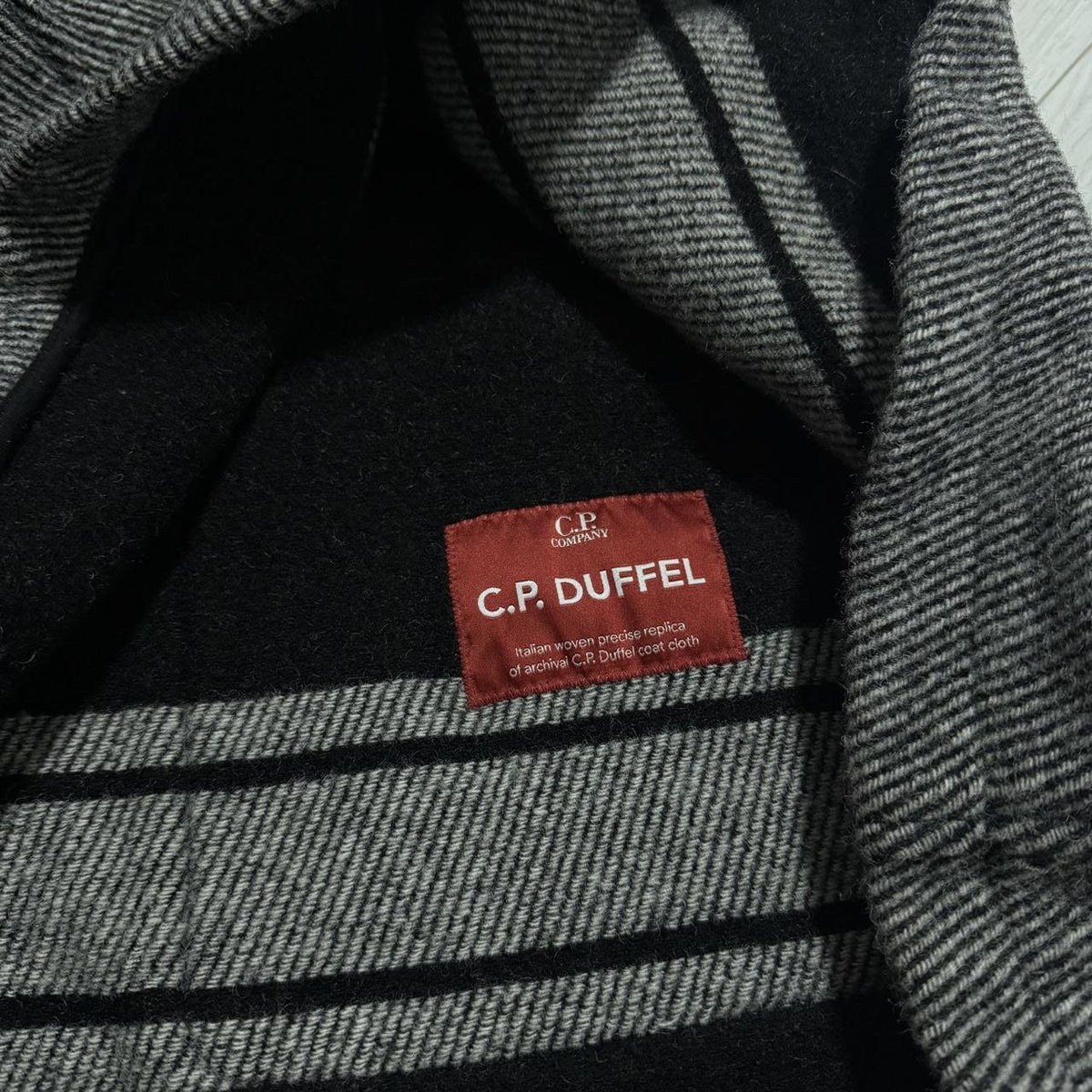 CP Company Montgomery Duffle Jacket | O/S, Black and Grey