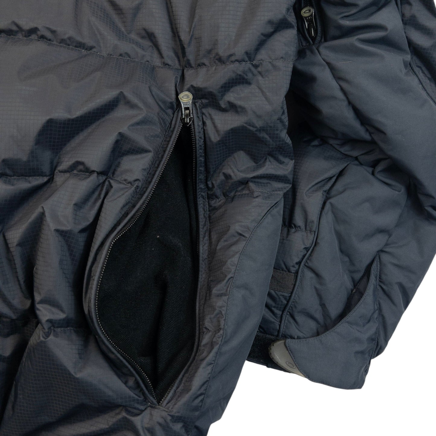 Vintage 90s Oakley Zip Up Puffer Snowboarding Jacket Size XXL | XXL, Navy