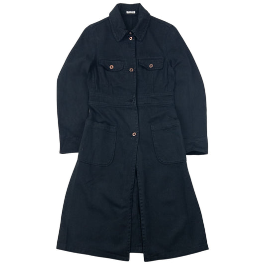 Vintage 2000s Miu Miu Button Up Longline Jacket Womens Size S