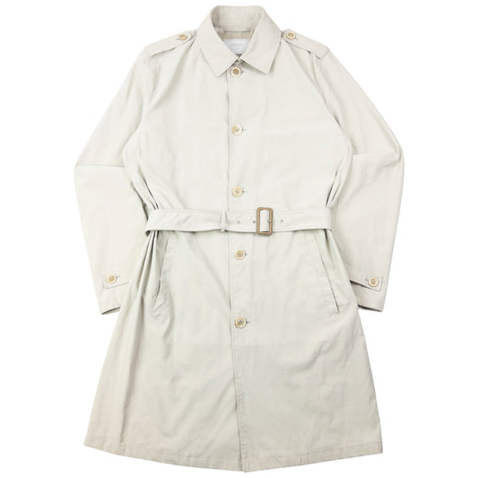 Vintage 2008 Prada Belt Waist Trench Jacket Size M | Medium, Cream