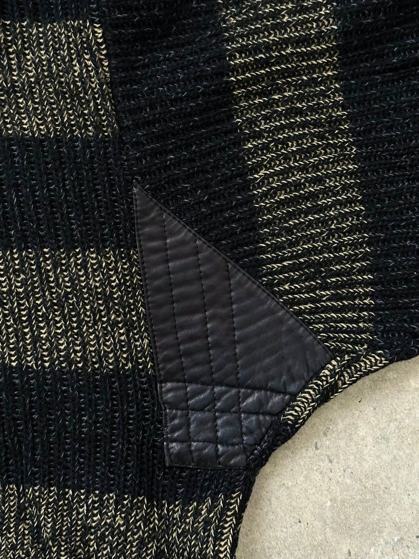 Italian Vintage 1990s Wool Alpaca Striped Knitted Jumper - XL/XXL