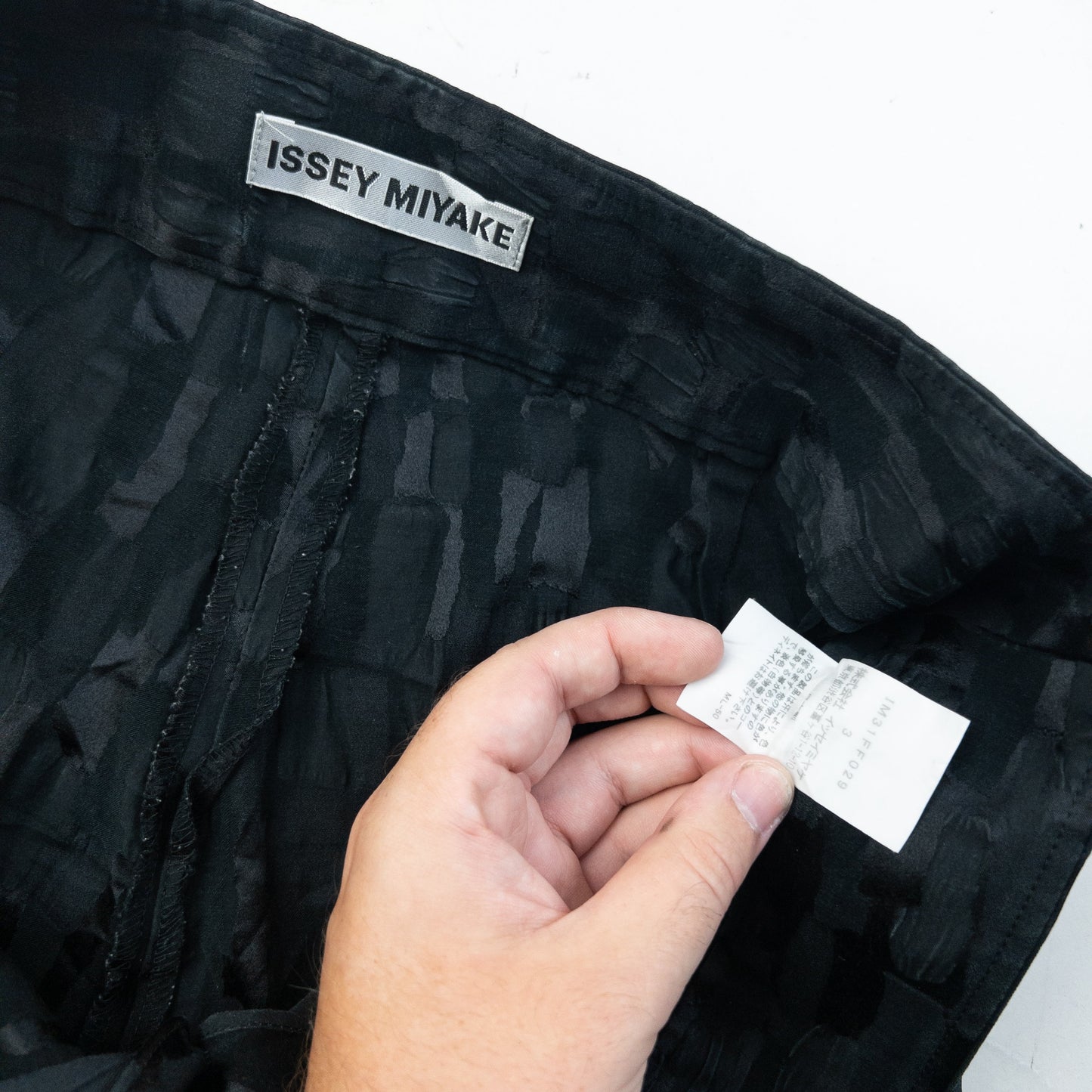 Vintage 90s Issey Miyake Textured Trousers Womens Size W30 | W30, Black