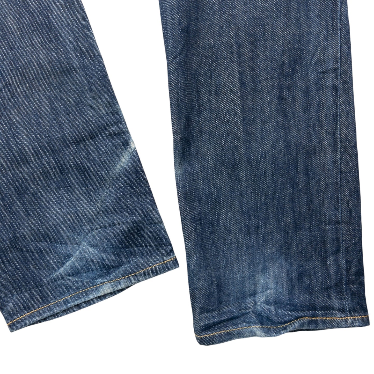 Vintage 2000sn PPFM Leather Detail Denim Jeans Size W29 | W29, Multicoloured