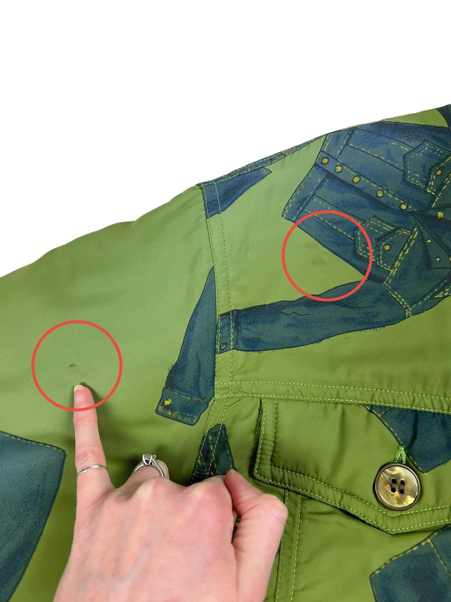 Moschino 80s/90s green coat