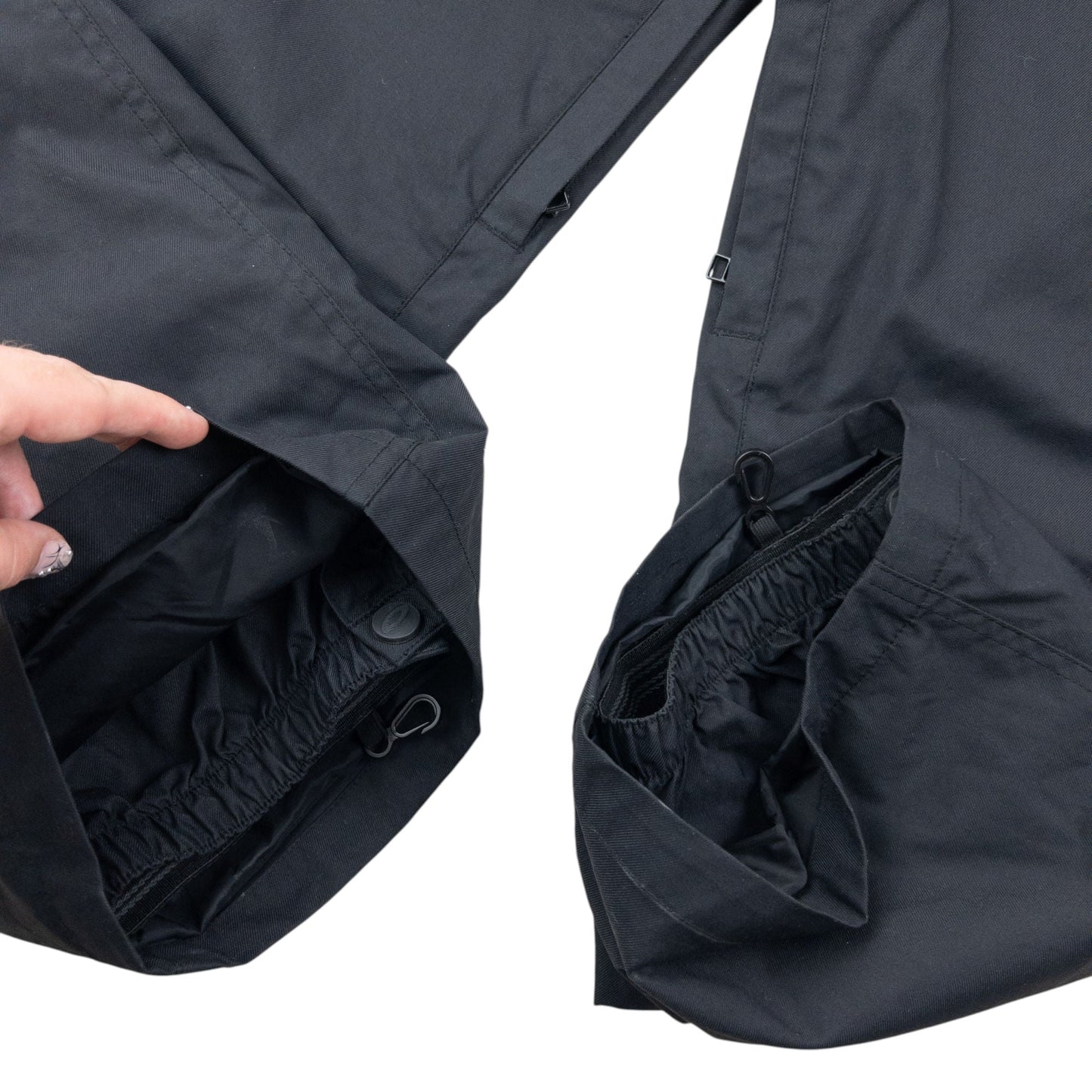 Vintage 90s Oakley Belt Waist Snowboarding Trousers Size L | Large, Black
