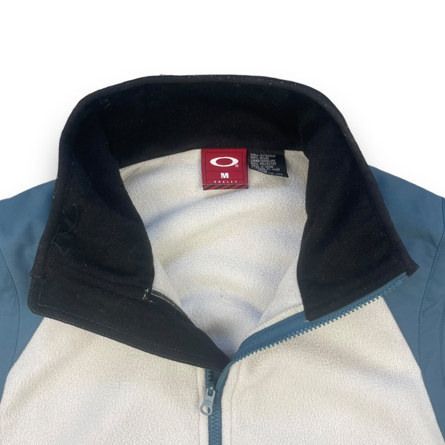2000's Oakley Fleece/Nylon Panelled Gilet (M) | Default Title, Blue