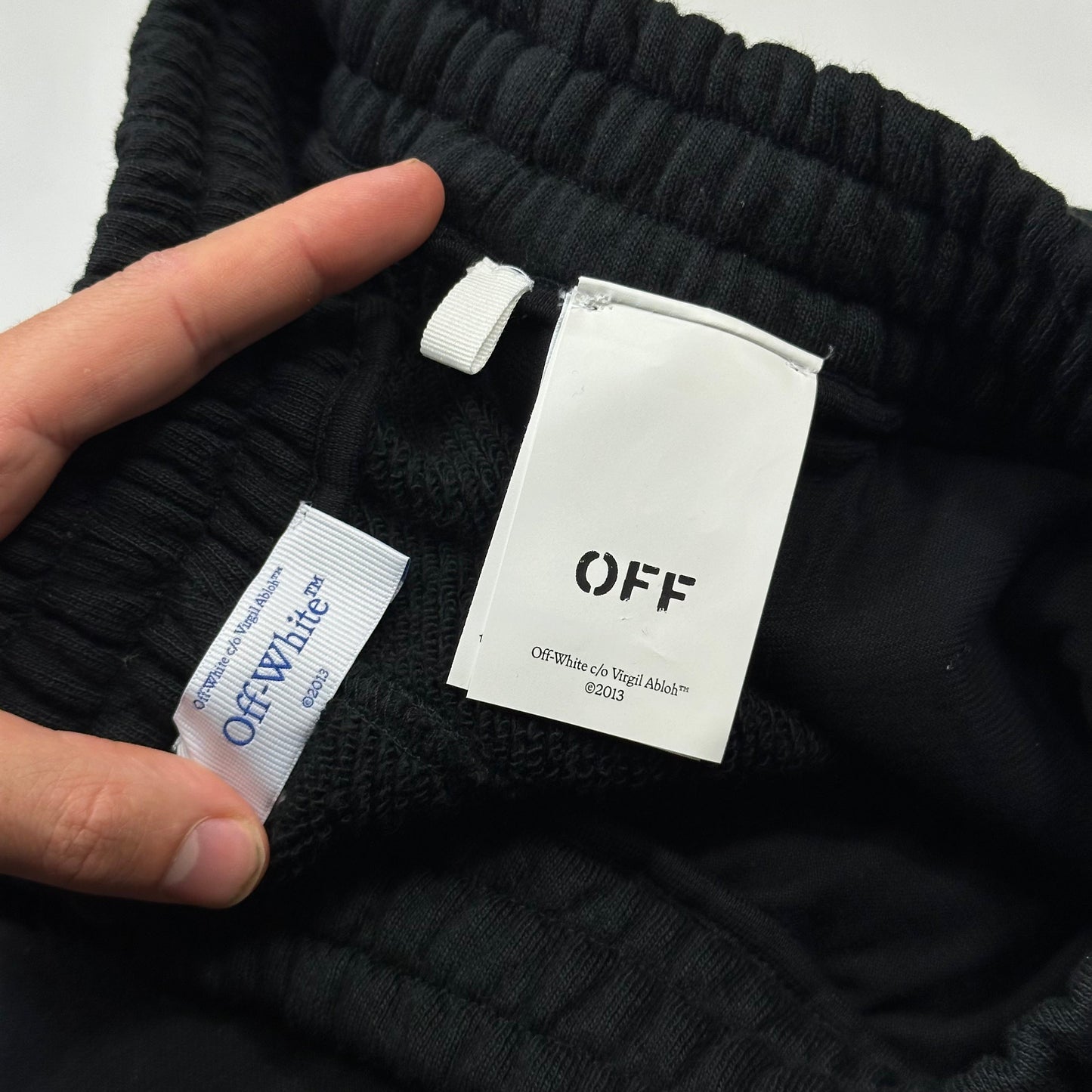 Off-white by Virgil Abloh 2013 Body Stitch Heavy Cotton Joggers - S (M) | Default Title, Multicoloured