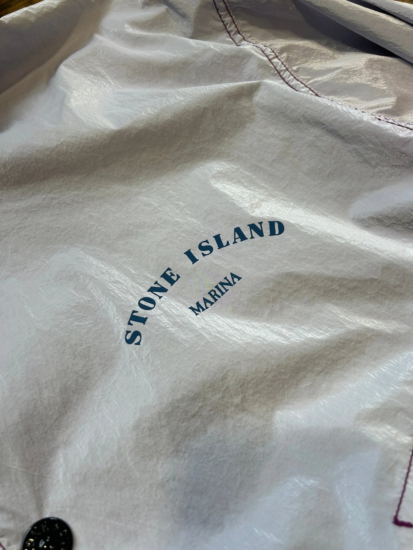 Stone Island Lilac Marina Rip Stop Prismatico Jacket L
