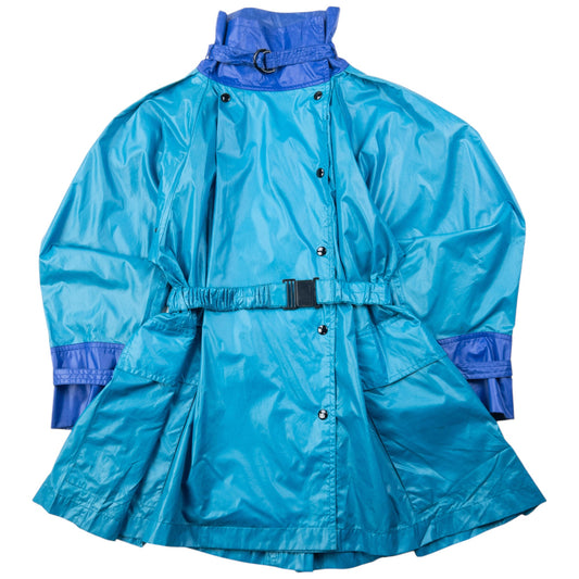 Vintage 80s Issey Miyake Belt Waist Rain Jacket Womens Size XL