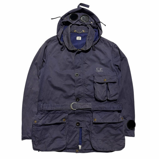 CP Company Mille Miglia Belt Goggle Jacket | XL, Navy
