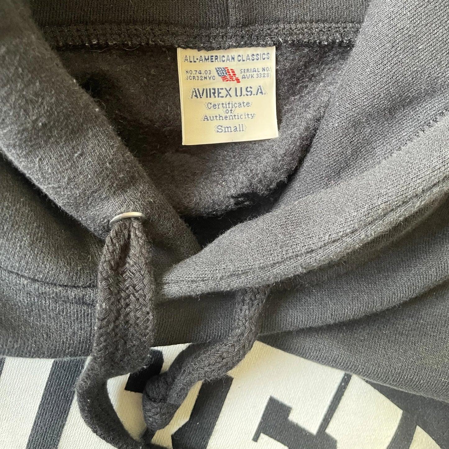 Avirex Spell Out Hoodie - S