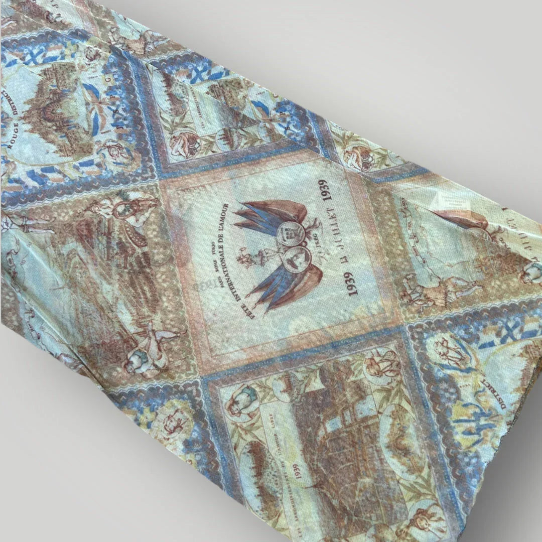 Jean Paul Gaultier 1990’s Paris Rouge District Mesh Dress M