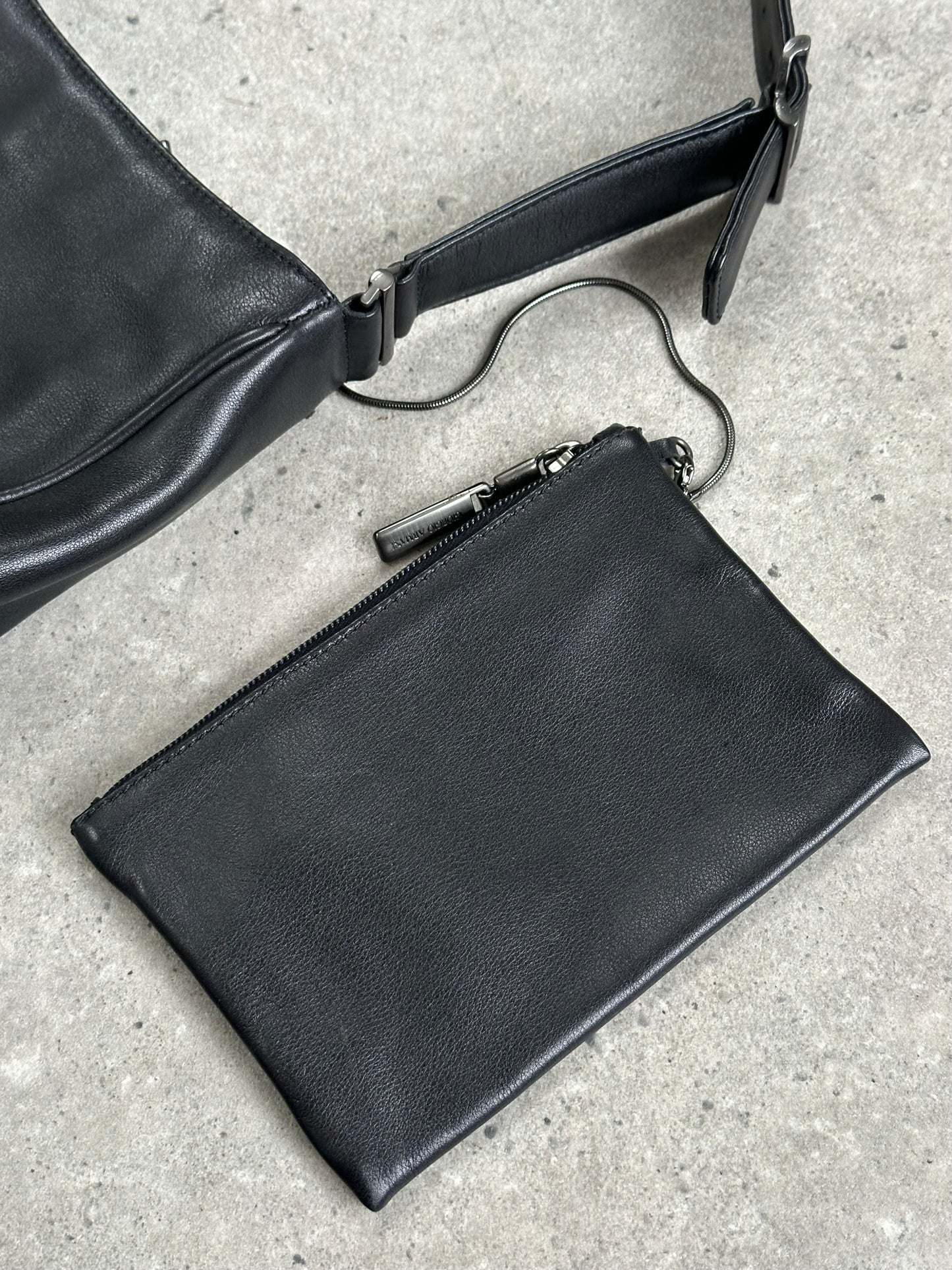 Giorgio Armani 2000s Leather Shoulder Bag