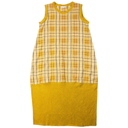 Vintage 90s Hai Sporting Gear By Issey Miyake Midi Dress Womens Size M | Medium, Yellow